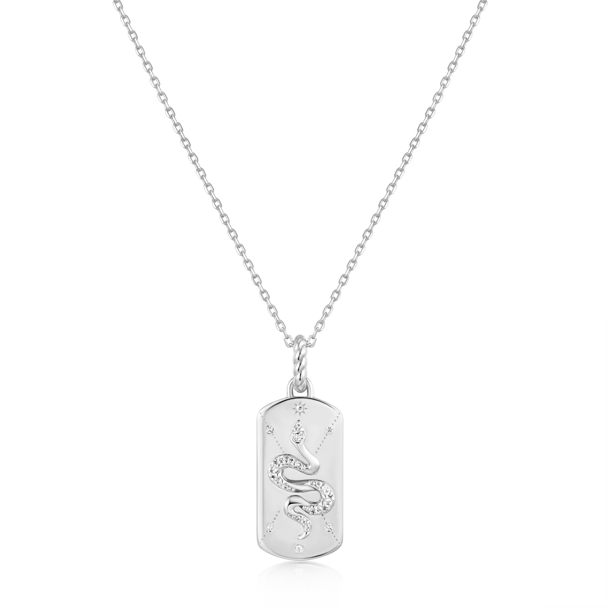 Ania Haie Silver Serpent Necklace