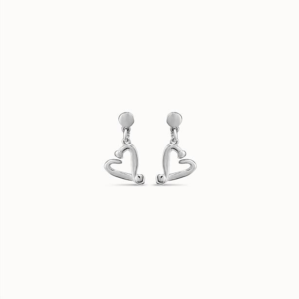 UNOde50 One Love Earrings Silver