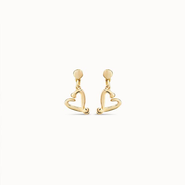 UNOde50 One Love Earrings Gold