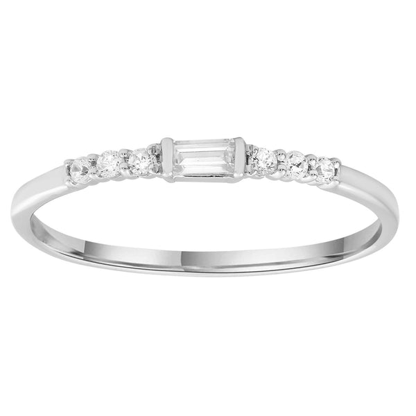 9ct White Gold 0.08ct Diamond Ring