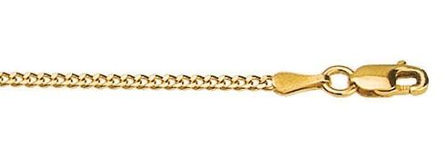 9ct Gold Diamond Cut Curb Bracelet 1.9mm