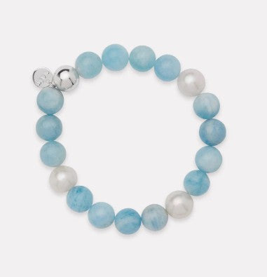Najo Sunset Aquamarine and Pearl Bracelet