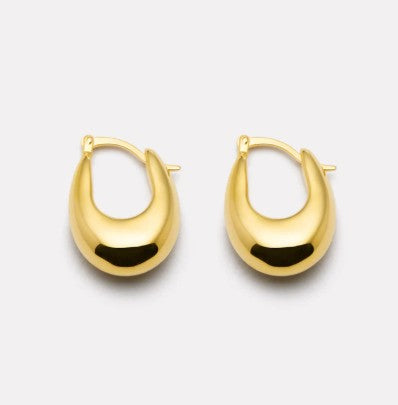 Najo Plated Gold Cloudland Hoop Earrings