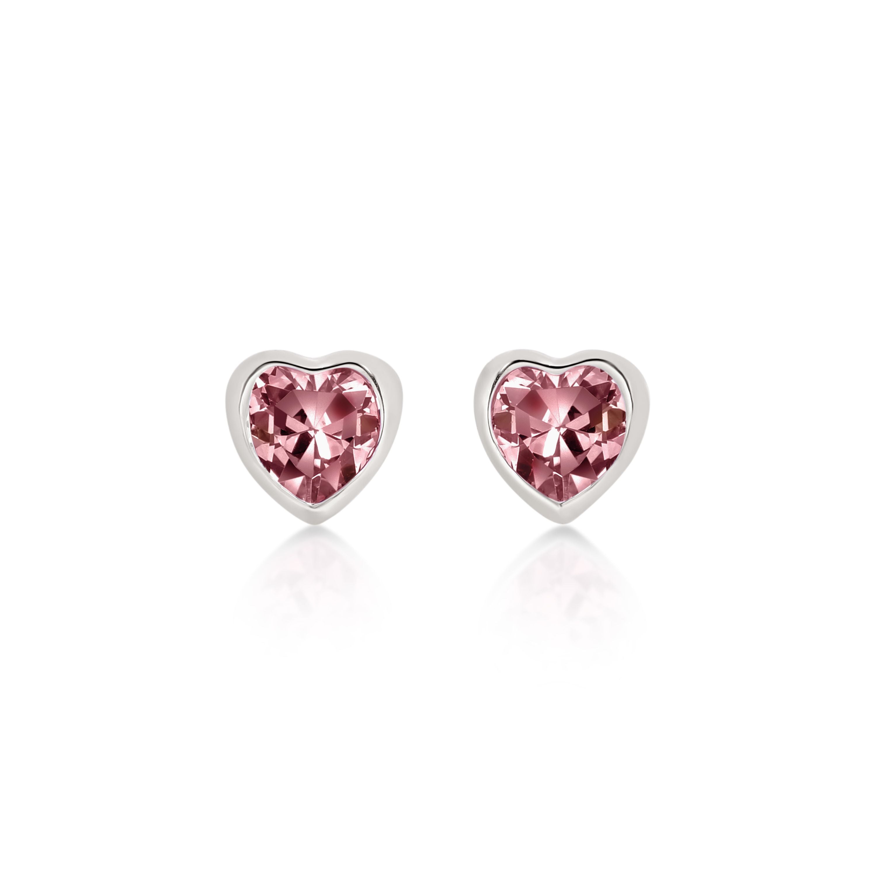 Silver JUNE Birthstone Studs