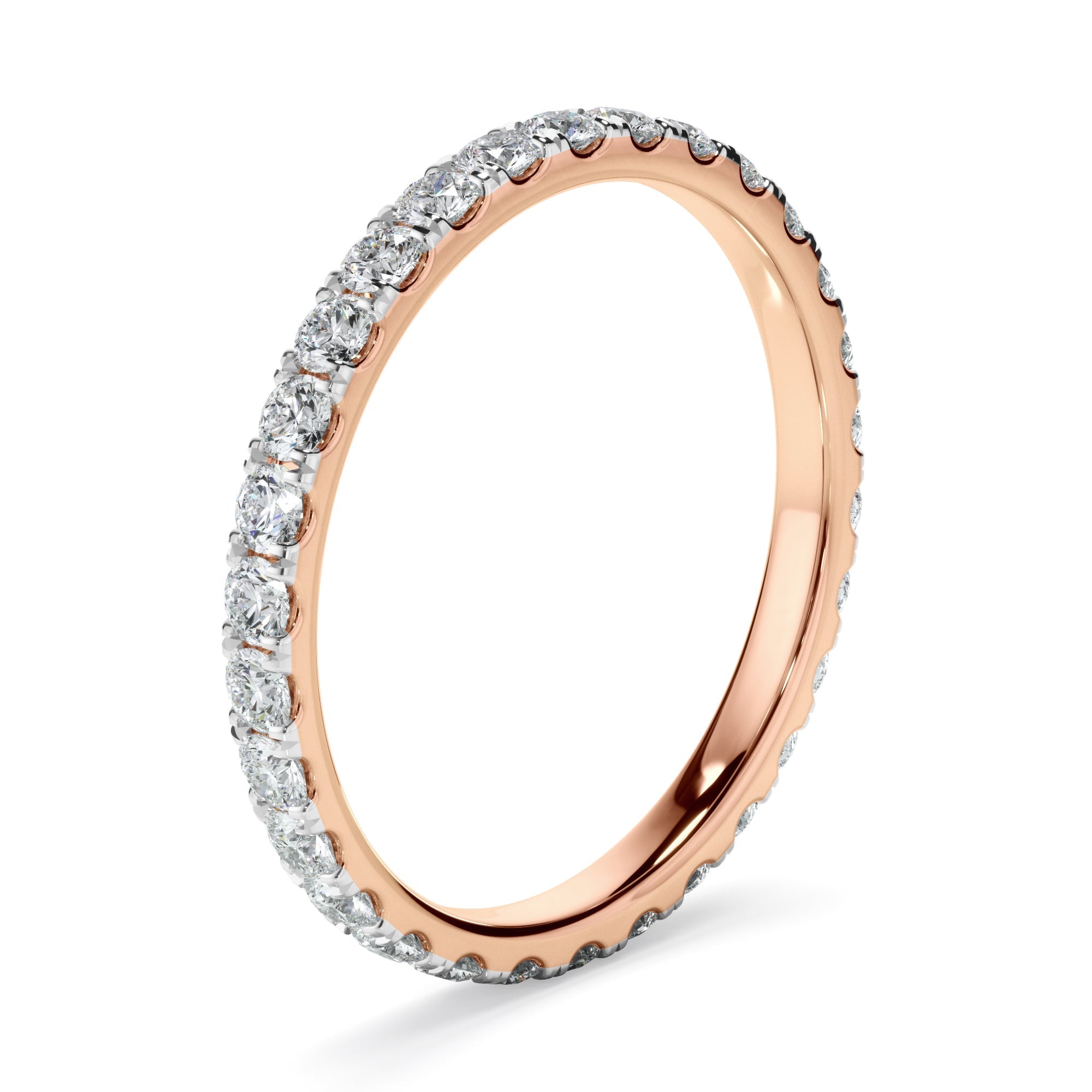 Diamond Claw Set Eternity Wedding Ring