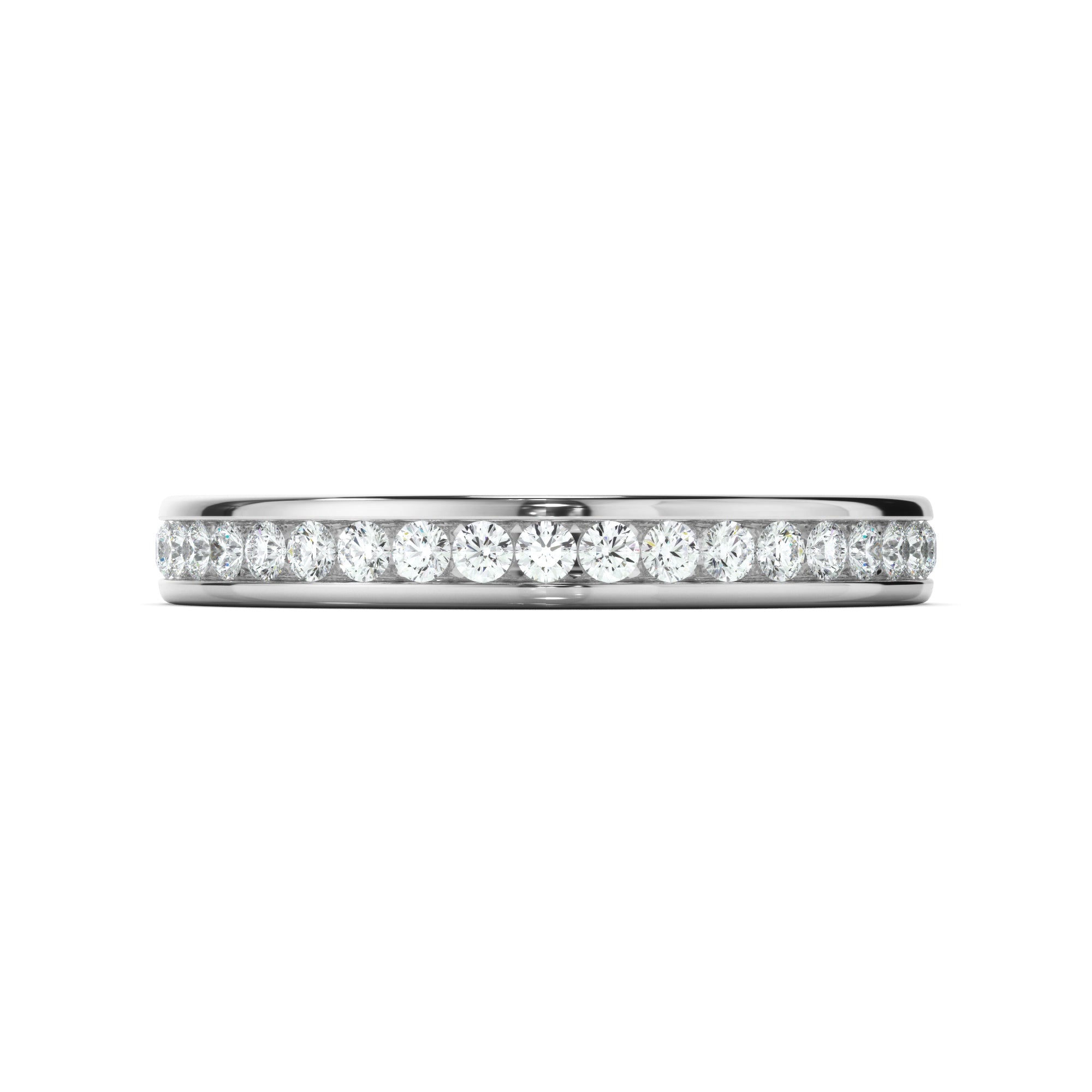 Diamond Channel Set Eternity Wedding Ring