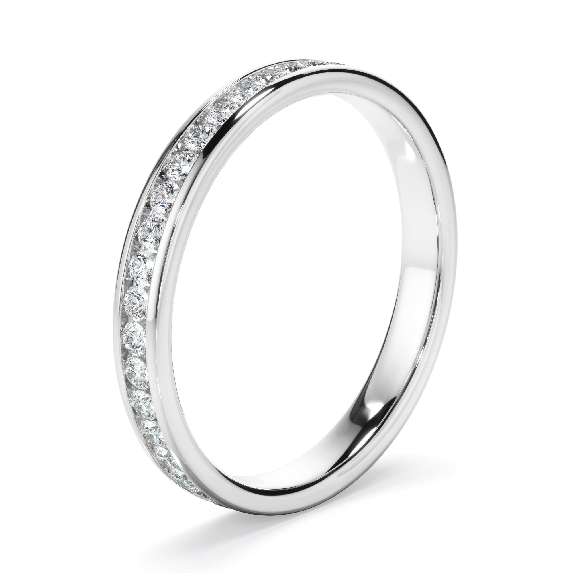 Diamond Channel Set Eternity Wedding Ring