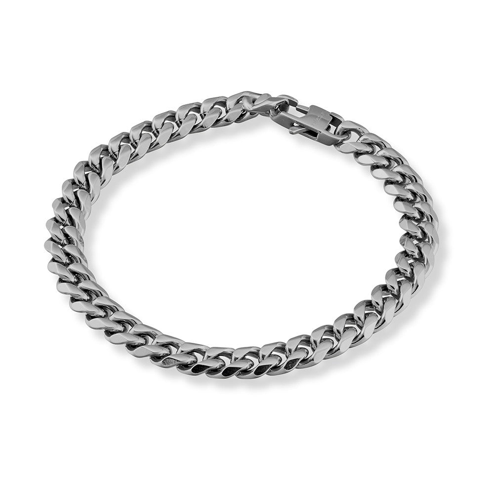 BLAZE Stainless Steel 8mm cuban link bracelet matte