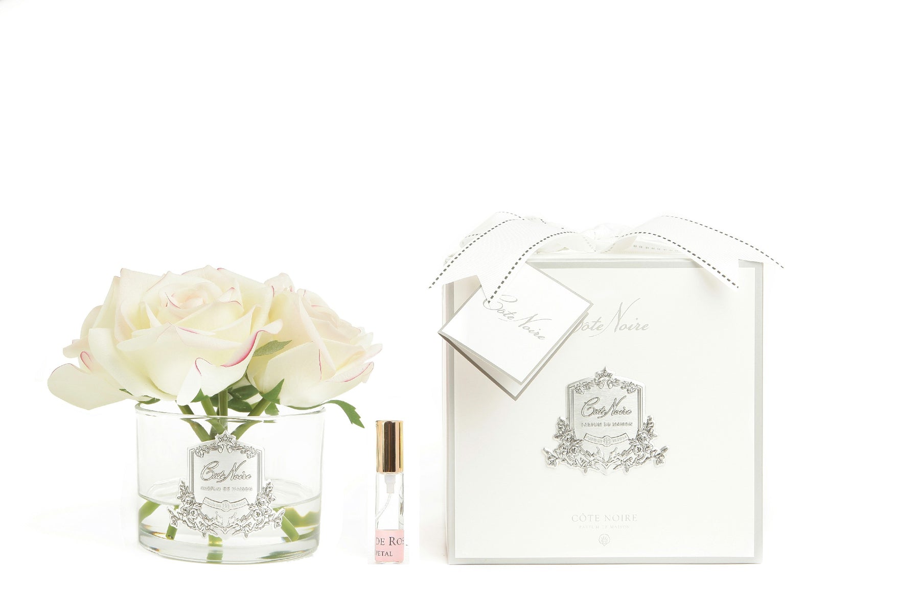 COTE NOIRE Natural Touch Roses - Pink Blush, Clear