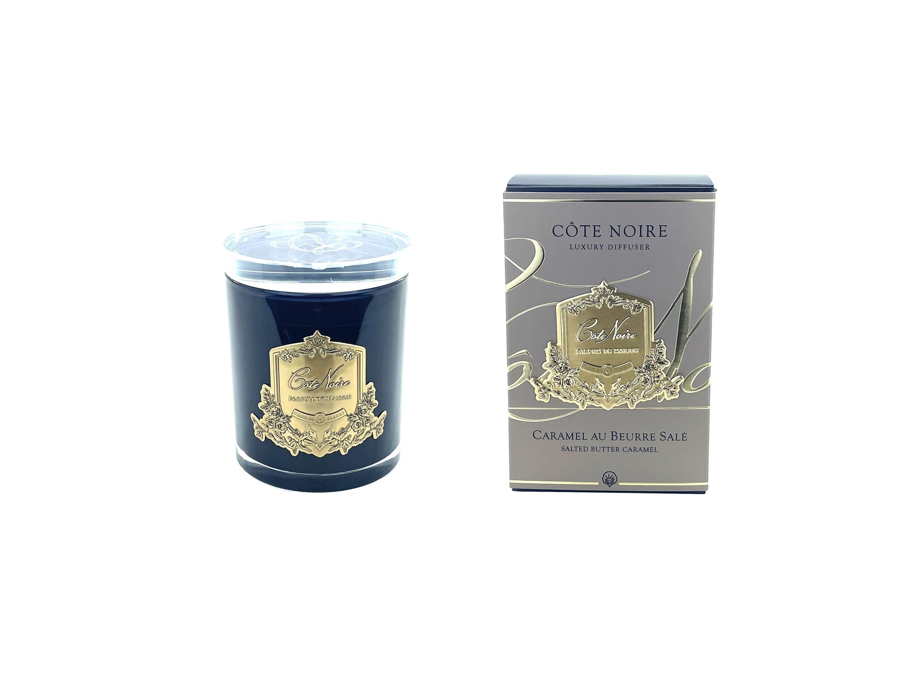 COTE NOIRE Gold Badge Candle - Salted Butter Caramel