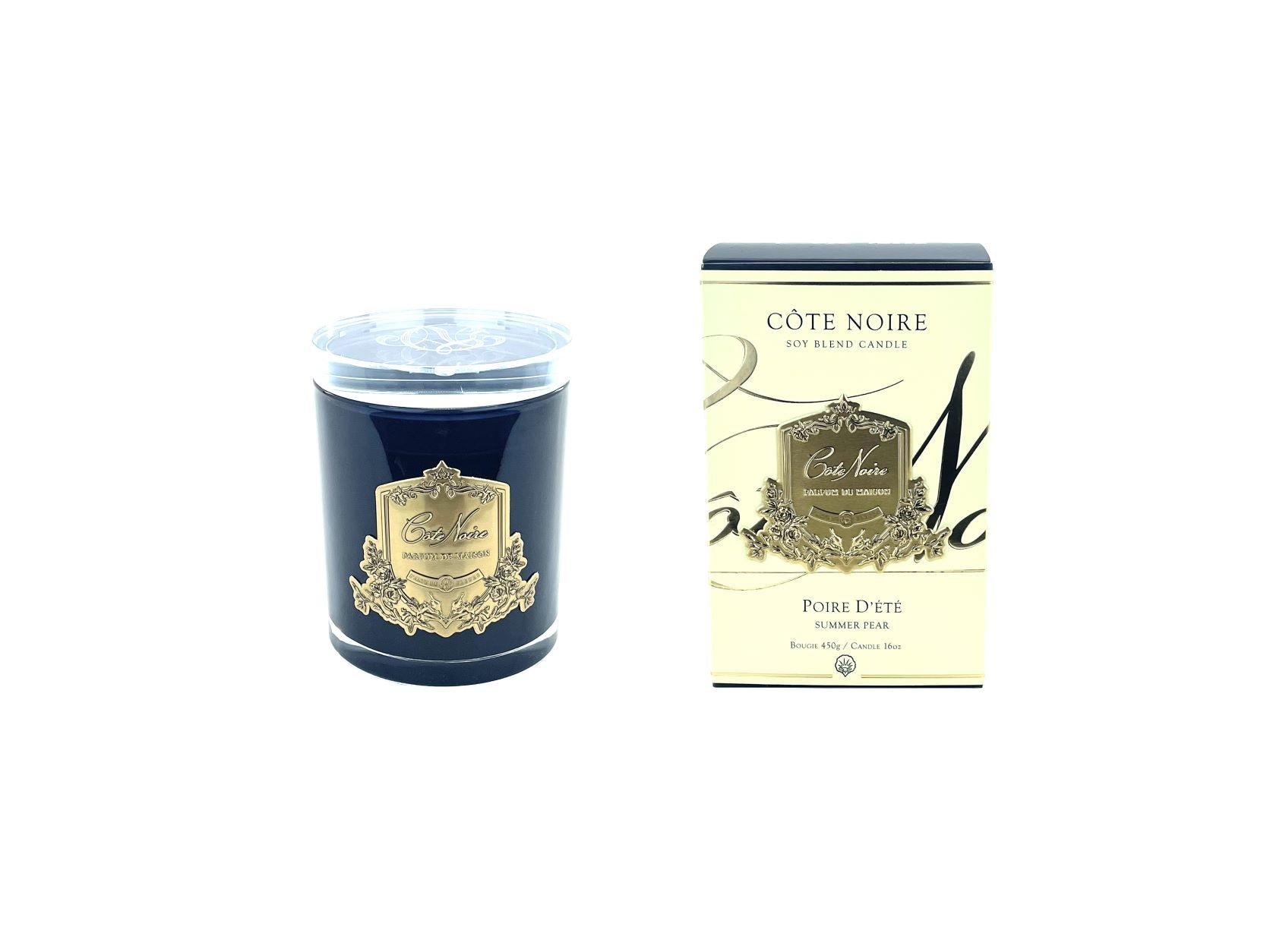 COTE NOIRE Gold Badge Candle - Summer Pear