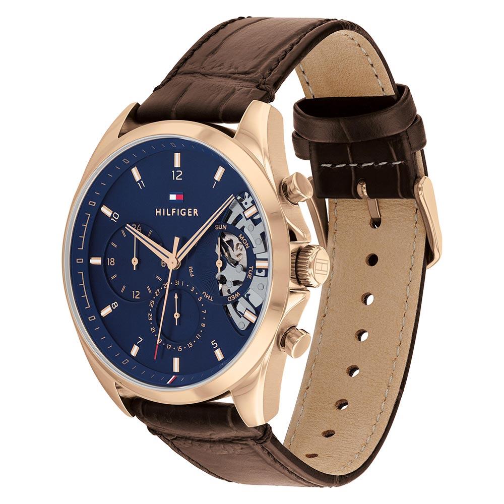 TOMMY HILFIGER Baker Gold & Brown Leather Watch