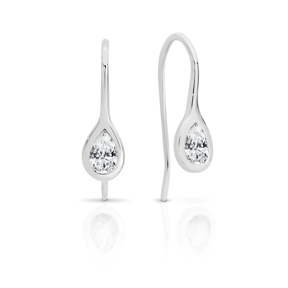 Silver cubic zirconia earrings