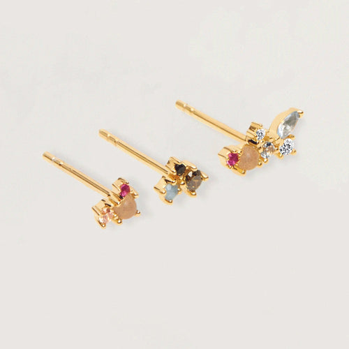PDPAOLA La Palette Gold Earrings