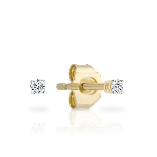 9ct gold 0.05ct diamond studs