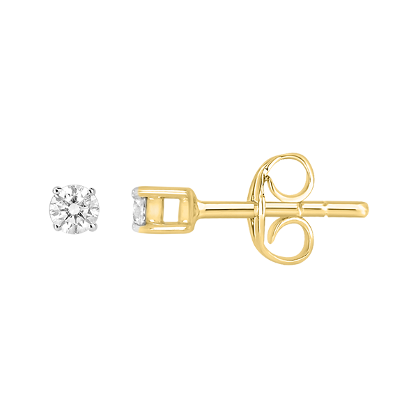 9ct gold 0.05ct diamond studs