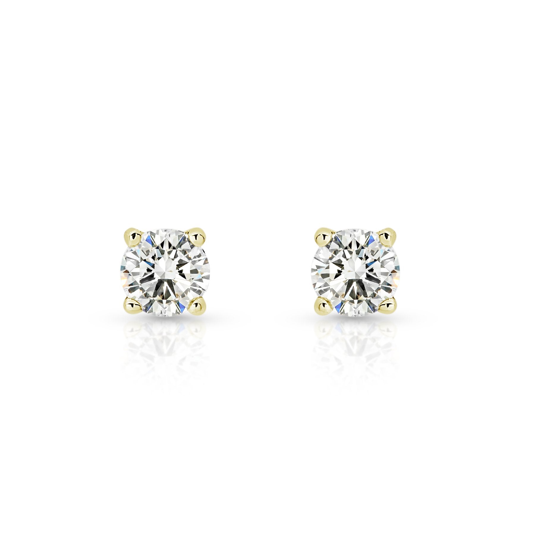 9ct gold 0.25ct diamond studs