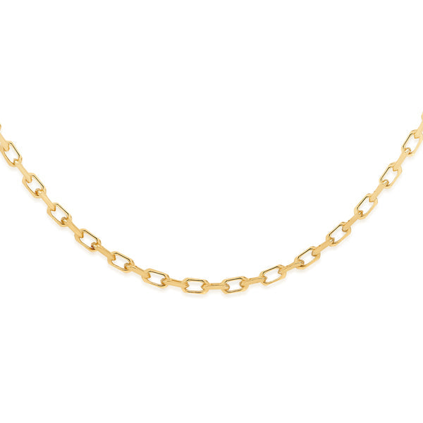 9ct gold oval belcher chain