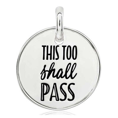 CANDID SS 18mm round plain square frame 'this too shall pass'