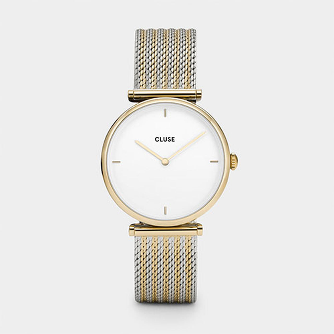 CLUSE Triomphe Gold Bicolor Mesh Watch