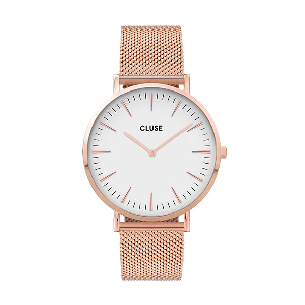 CLUSE La Boheme Mesh Rose Gold/White