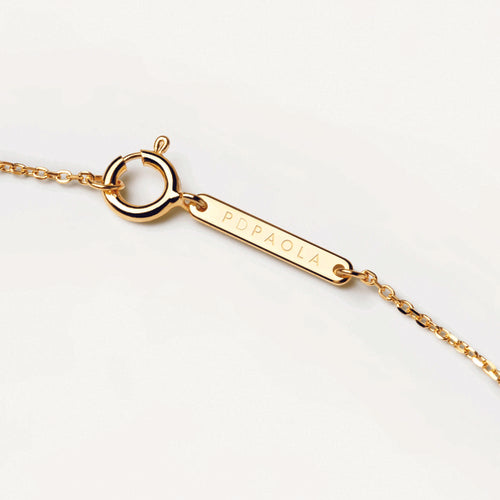 PDPAOLA Rose Blush Gold Necklace