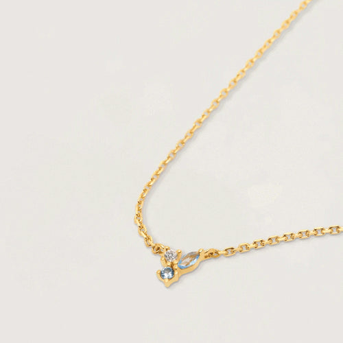 PDPAOLA Midnight Blue Gold Necklace