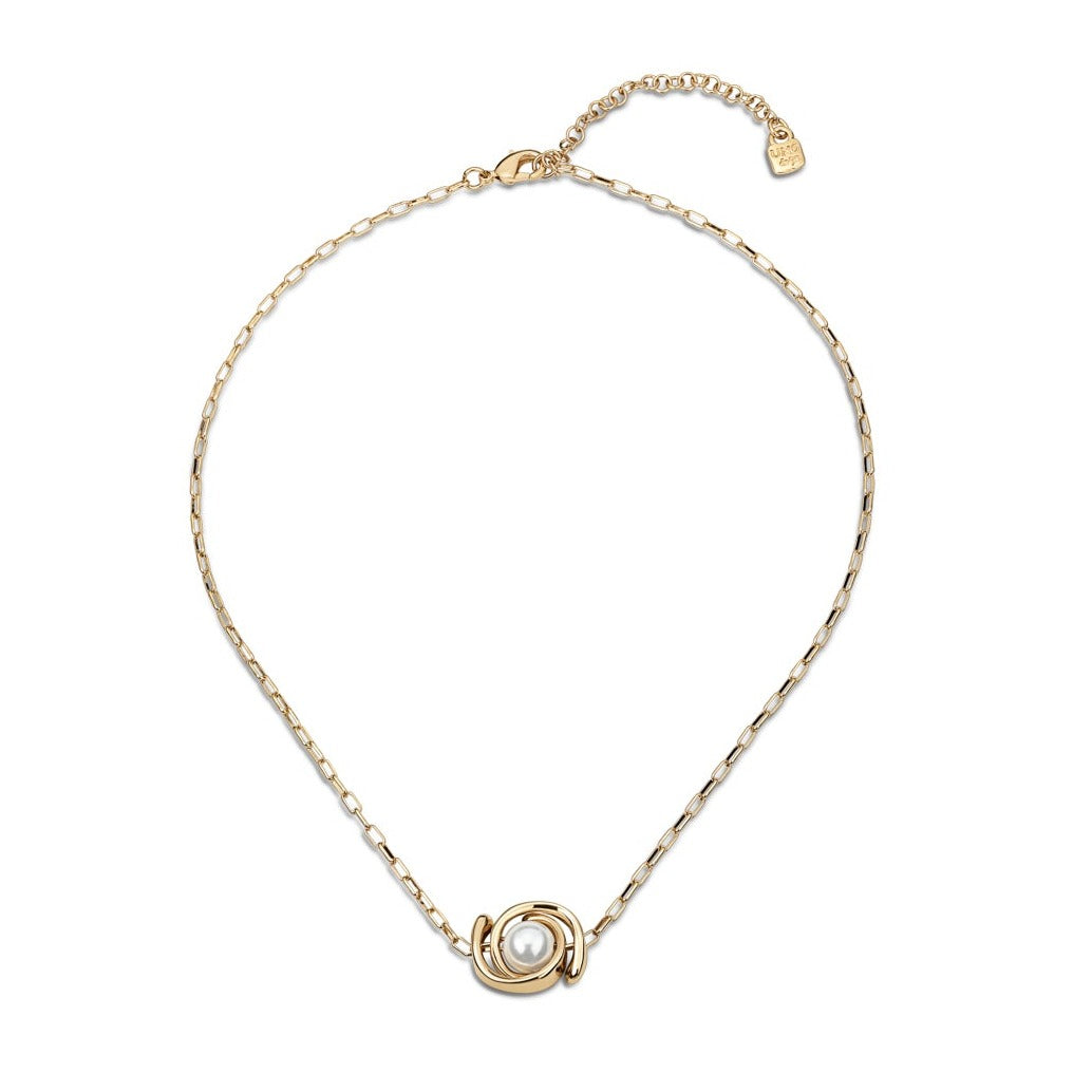 UNOde50 Full Pearlmoon Necklace Gold