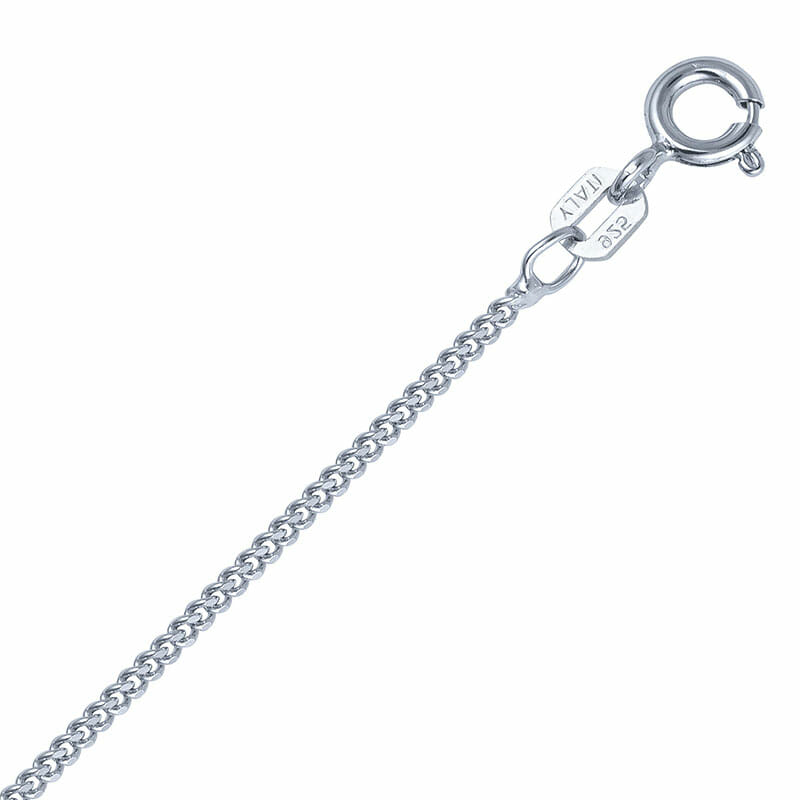 1.1mm Sterling Silver Curb Chain
