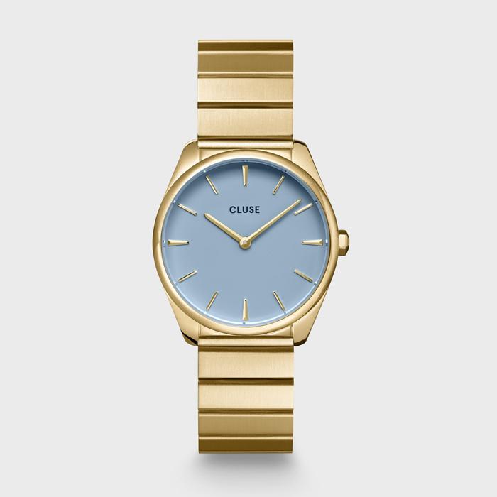 CLUSE Féroce Petite Steel Blue, Gold Colour Watch