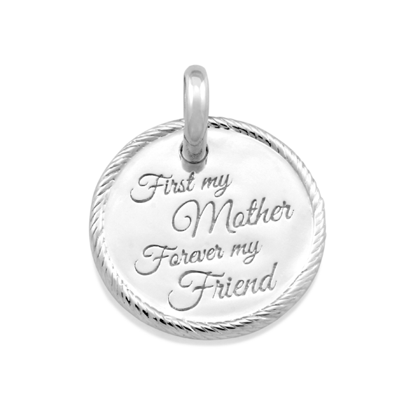 Candid 'First My Mother Forever My Friend' Pendant