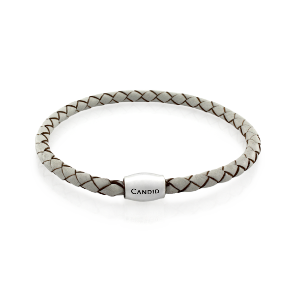 Mens plaited leather bracelet deals