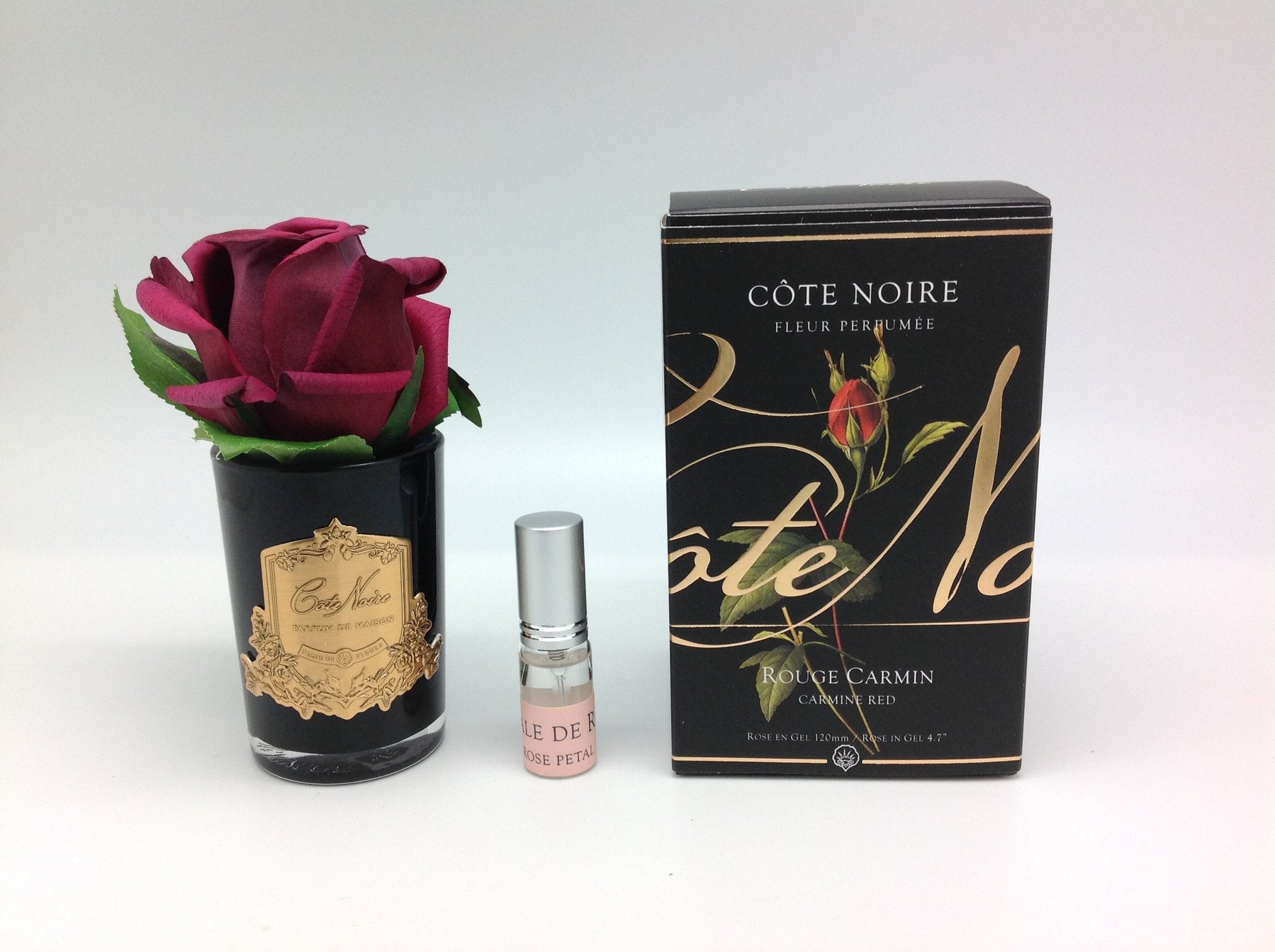 COTE NOIRE Natural Rose Bud - Carmine Red, Black