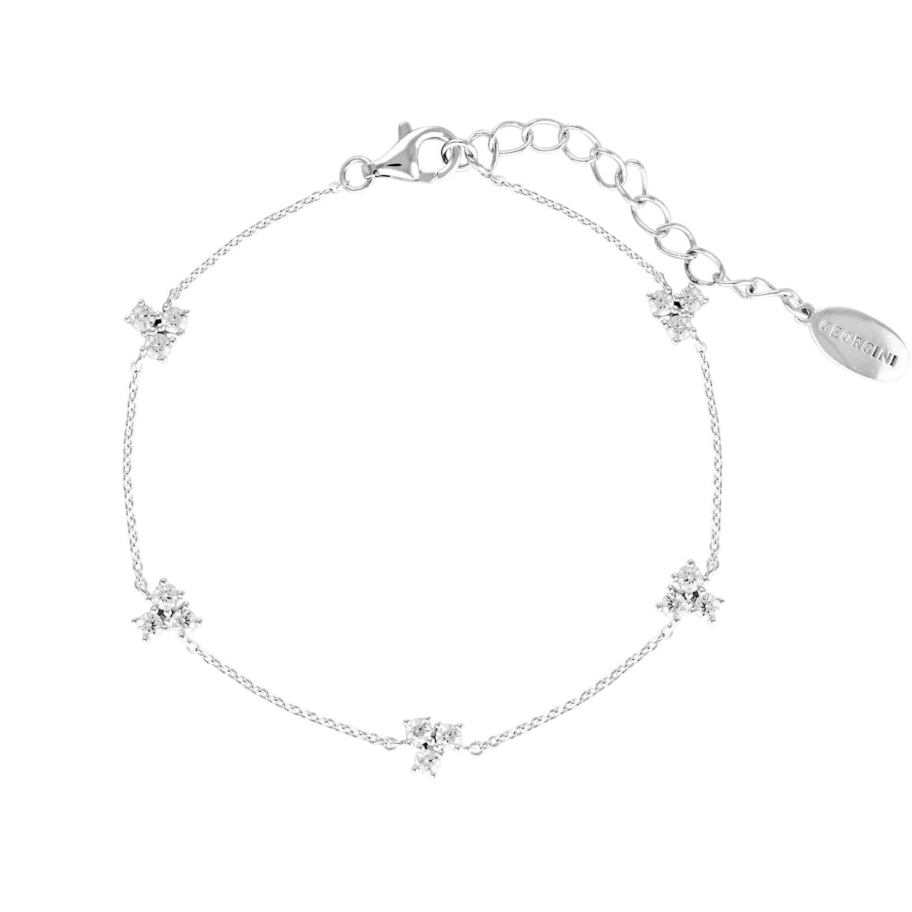 GEORGINI The Layered Edit Trois Bracelet Silver