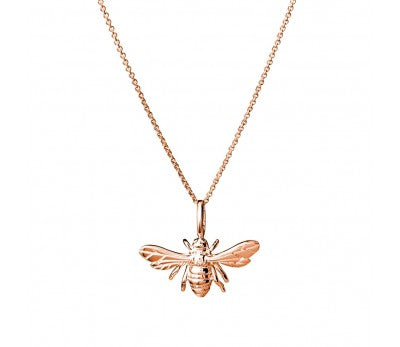 Rose Gold Sterling silver bee necklace