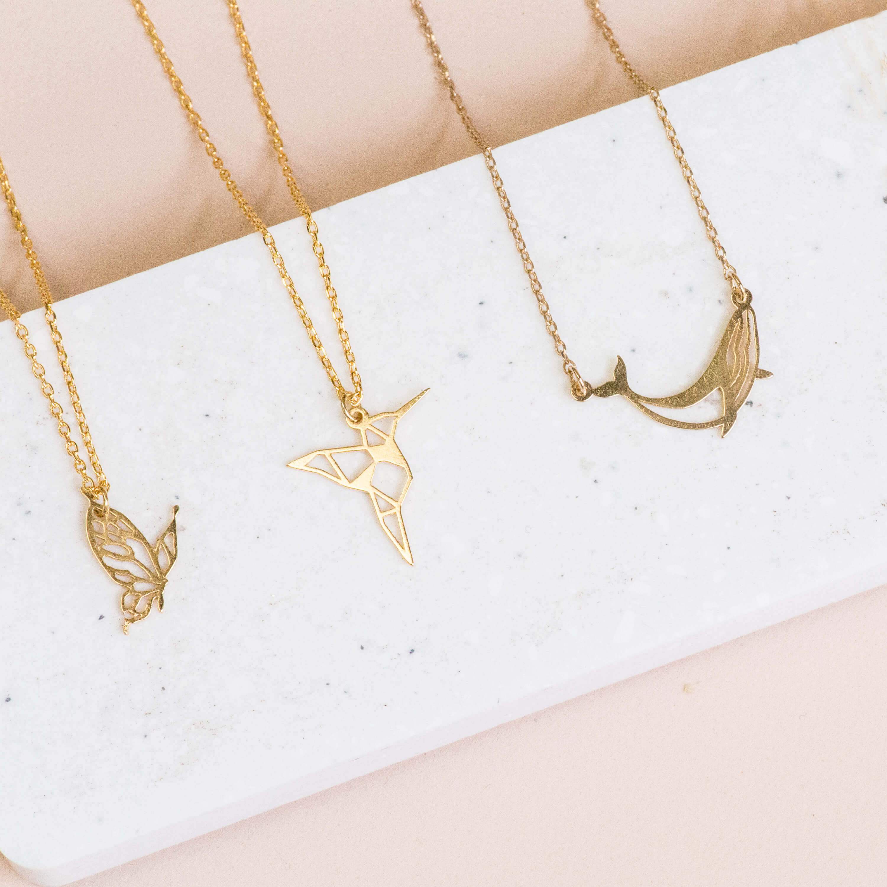 Gold Butterfly Necklet