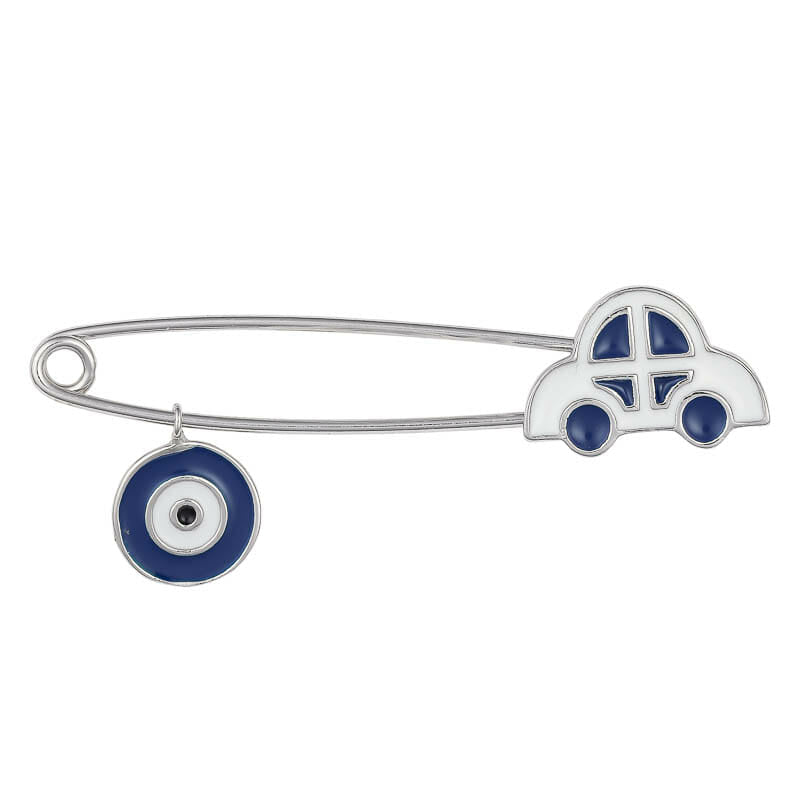 Blue Evil Eye & Car Baby Pin