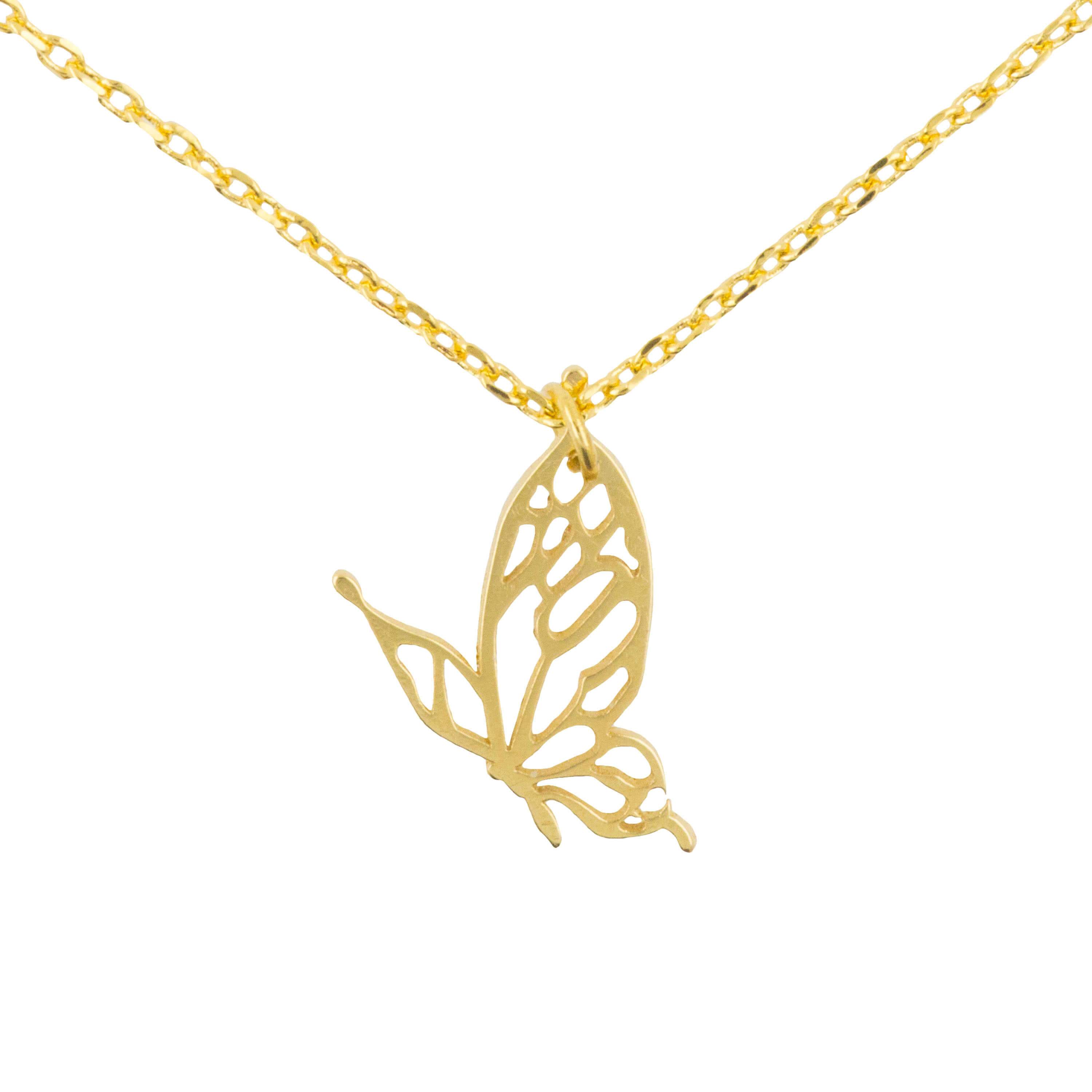 Gold Butterfly Necklet