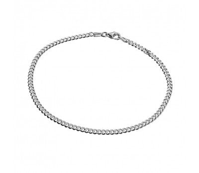 Sterling Silver Curb Anklet