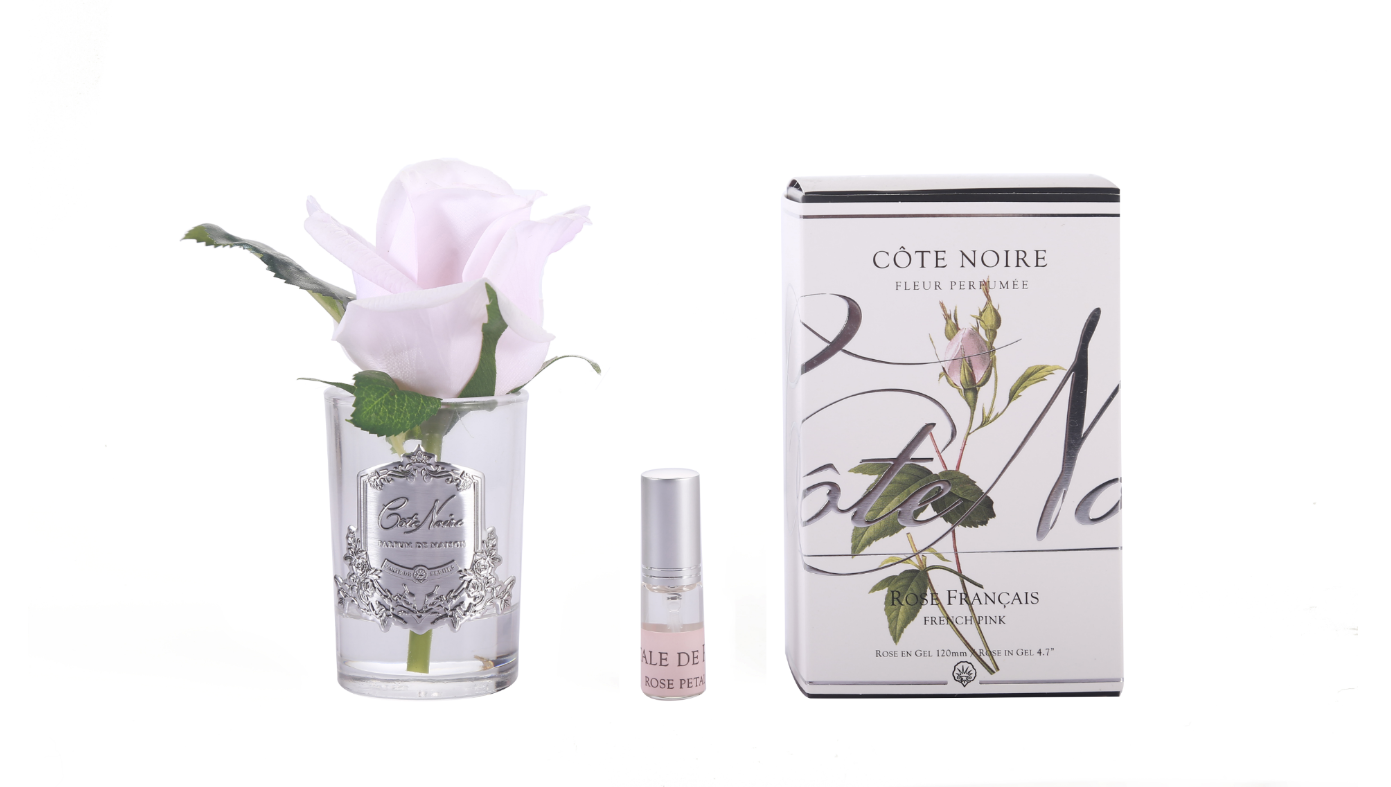 COTE NOIRE Natural Rose Bud - French Pink, Clear