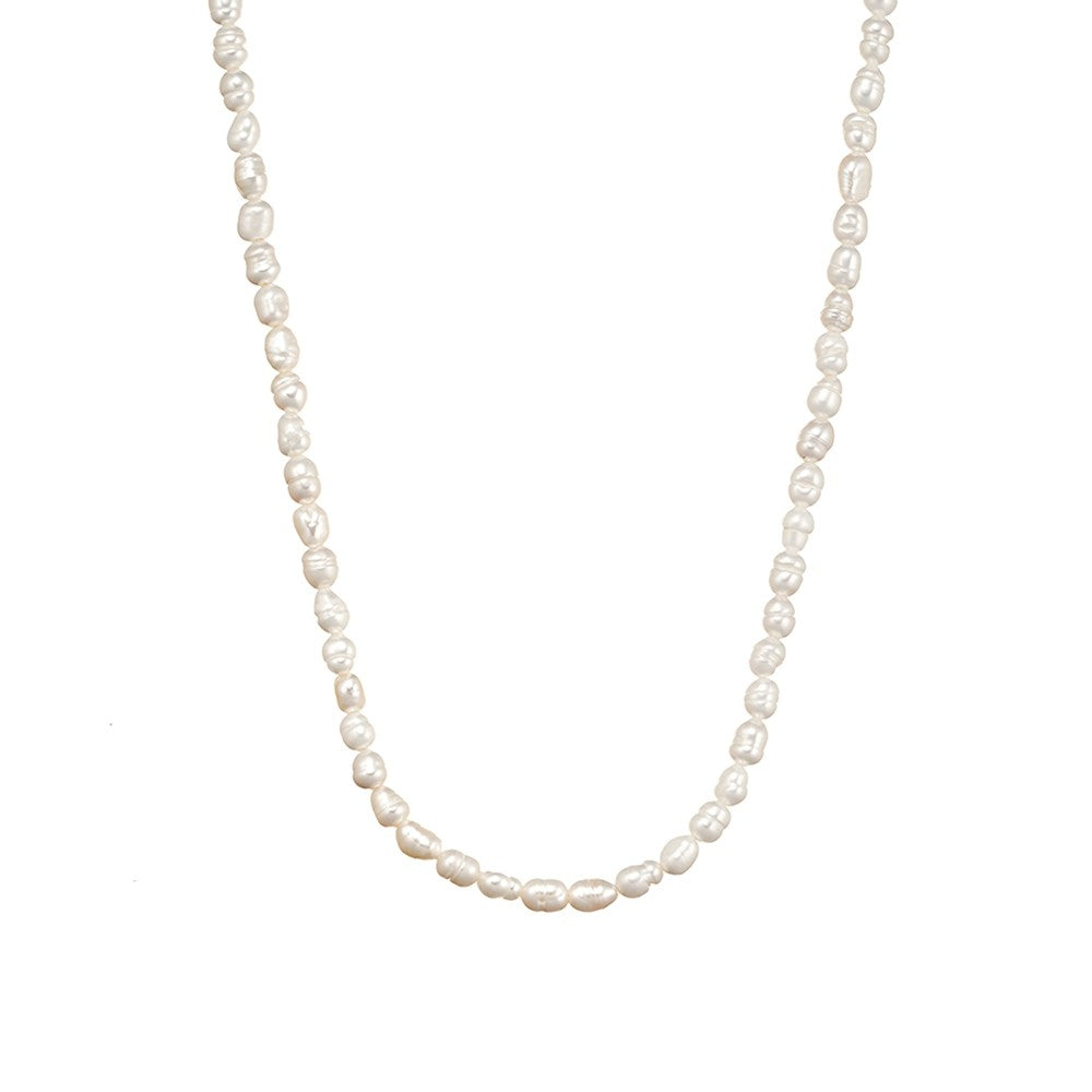 Sterling silver pearl necklace