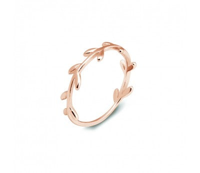 Rose Gold Sterling Silver Wreath Ring