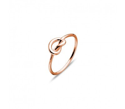 Rose Gold Sterling Silver Knot Ring