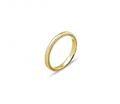 Gold Sterling Silver Feature Ring