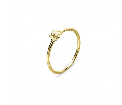 Gold Sterling Silver Mini Bee Ring