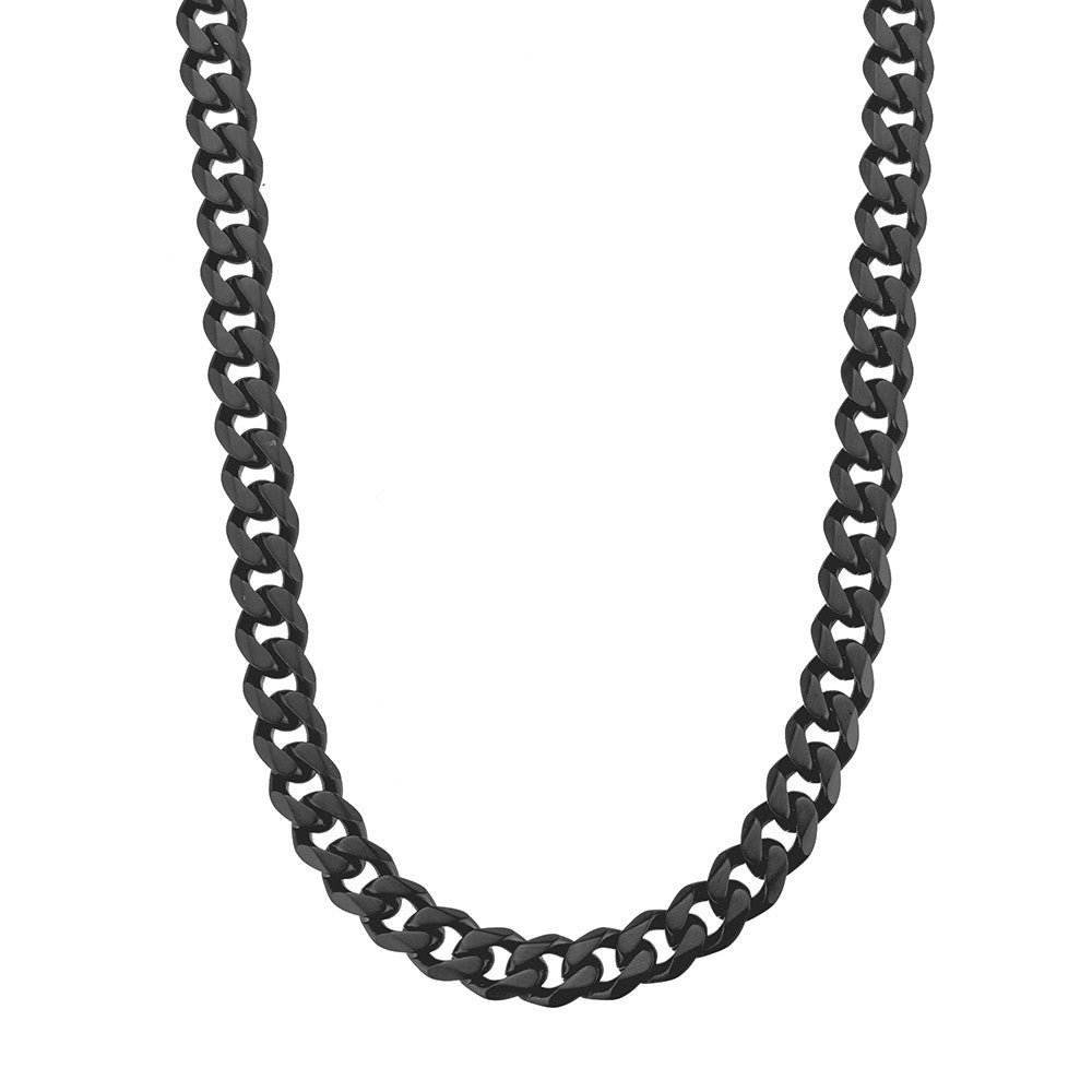 BLAZE Black Stainless Steel Cuban Link Chain