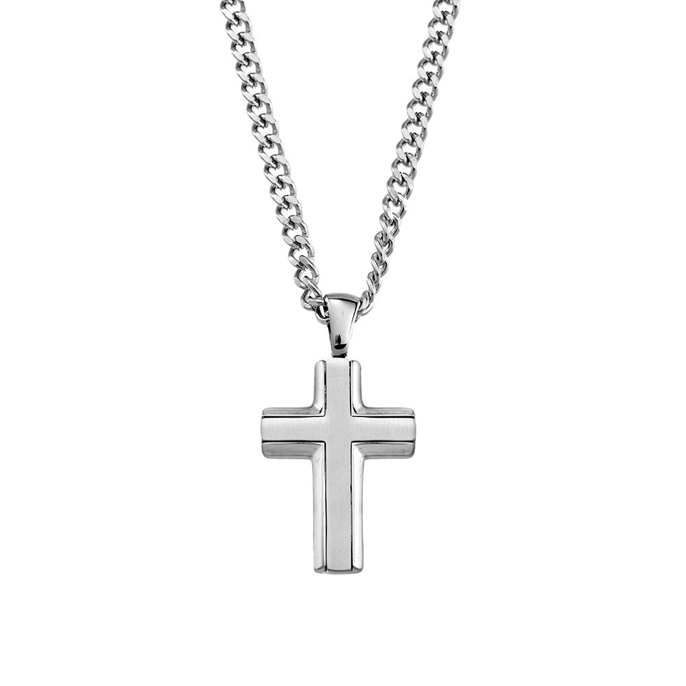 BLAZE stainless steel cross pendant