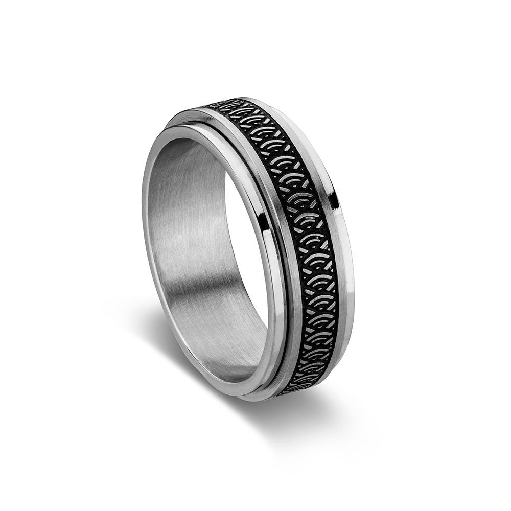 BLAZE Stainless Steel Spinner Ring