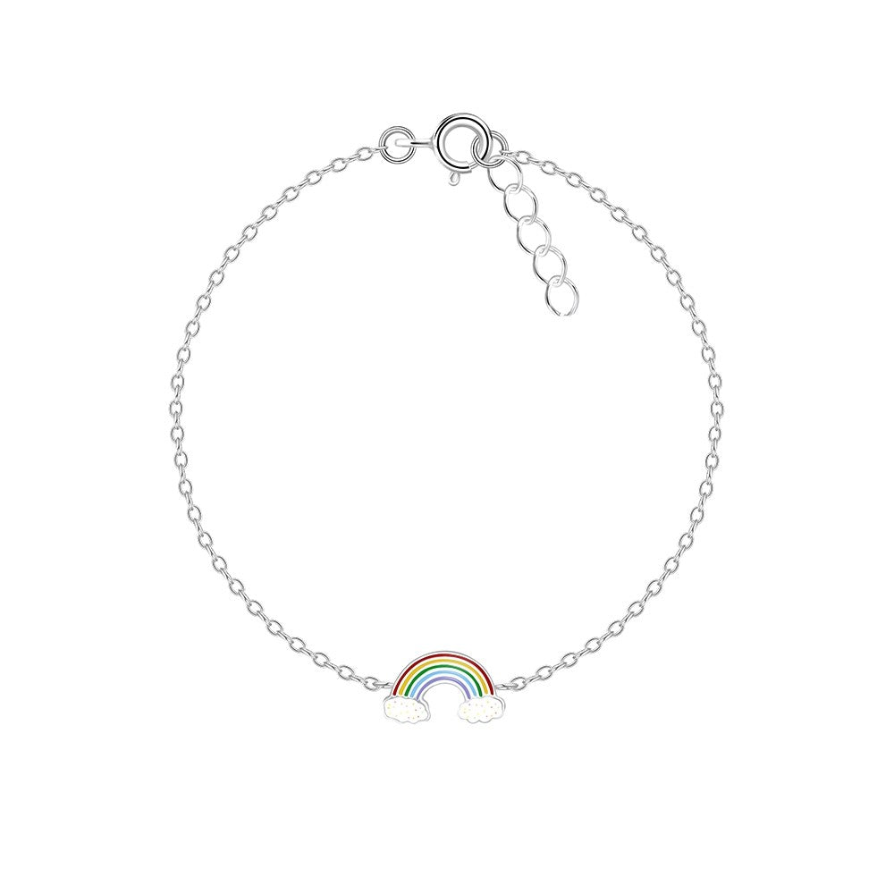 Tiny Treasures sterling silver rainbow bracelet