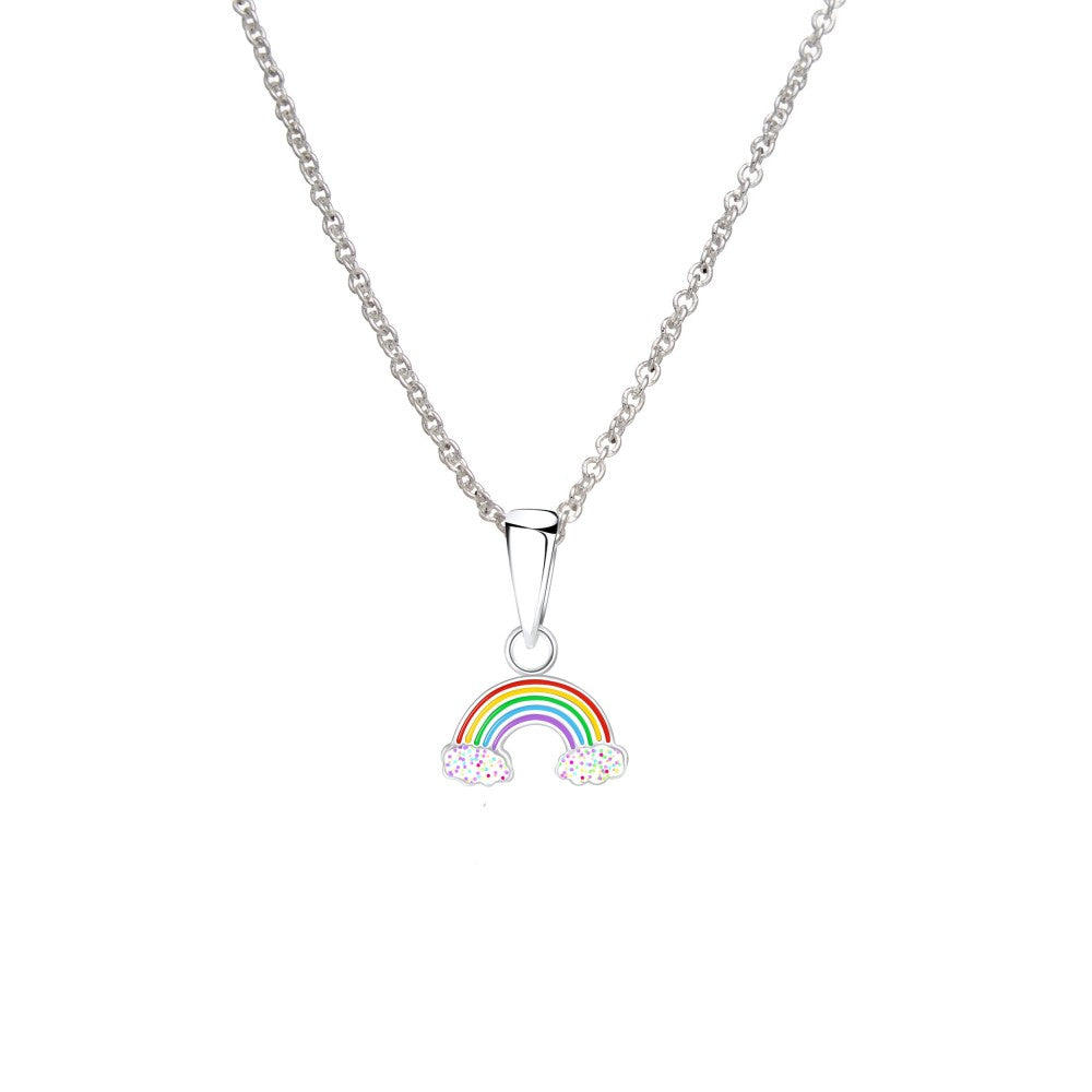Tiny Treasures sterling silver rainbow necklace